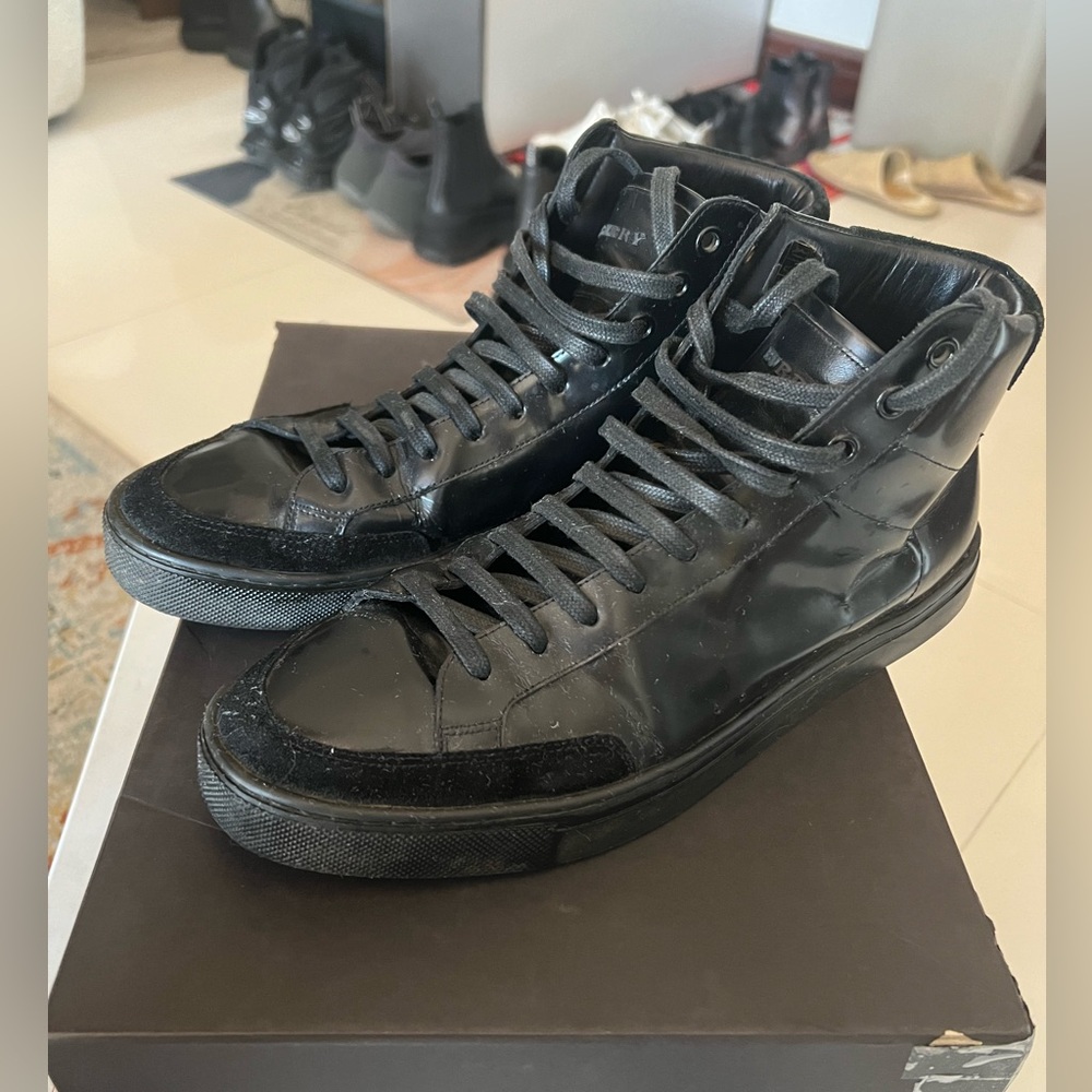 Burberry ankle boots, size 41, black color, calfskin